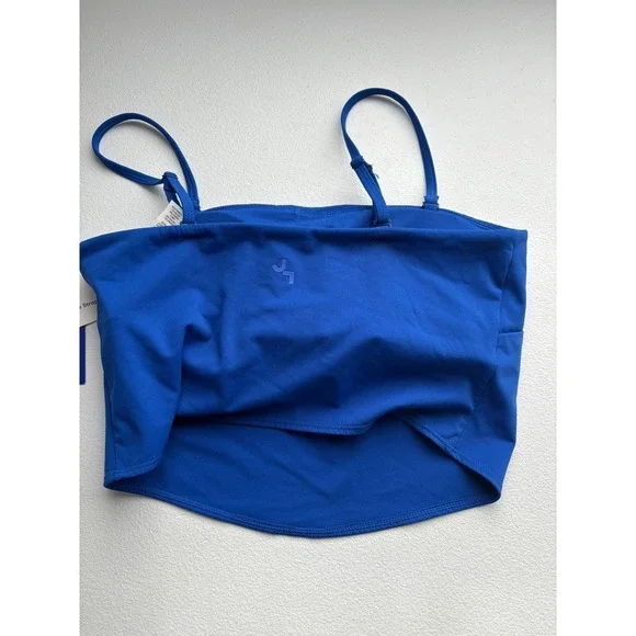 JoyLab Longline Bra Blue Convertible Strap Moisture Wicking Top - Size M - Picture 5 of 7